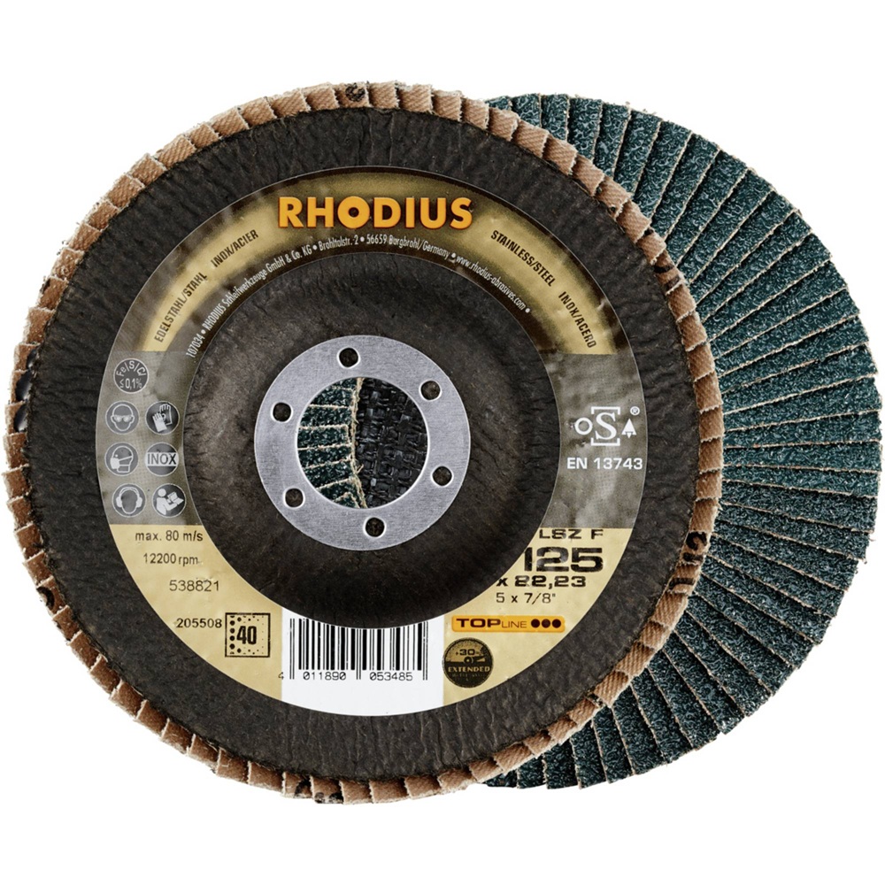 Ламелен диск RHODIUS, LSZ F 125 x 22.2 G40 / 205508